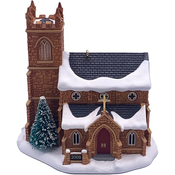 Hallmark Keepsake 2006 Old Stone Church Candlelight Services #9 Magic Ornament - Picture 3 of 8